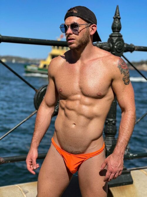 Aussie Flag Super Slim Thong Briefs