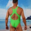 Race Back Brazilian 3/4 Bum One Piece