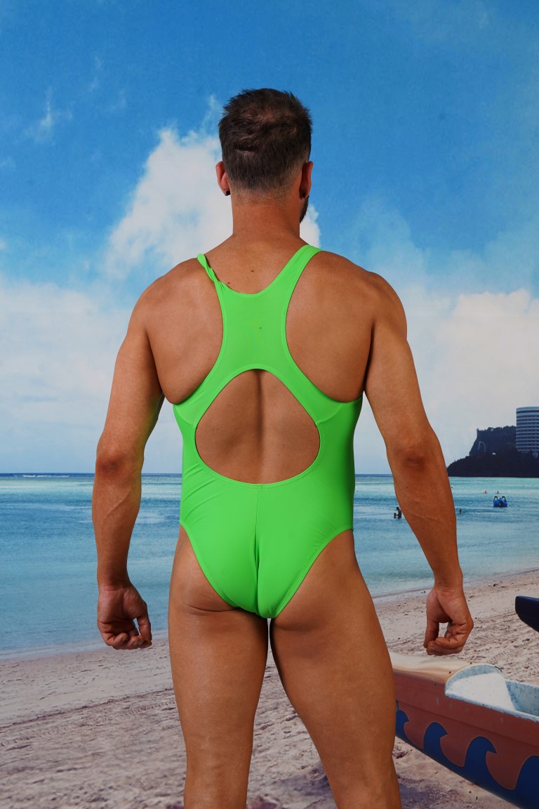 Race Back Brazilian 3/4 Bum One Piece