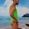 Race Back Brazilian 3/4 Bum One Piece