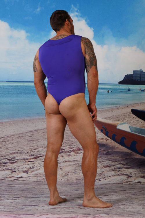 Full Back Med Leg Thong One Piece