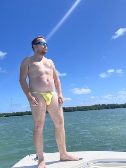 Aussie Flag String Side Super Slim Thong