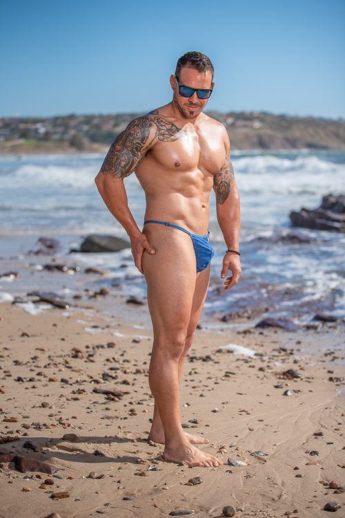 Aussie Flag Fixed Front Adjustable G-String Back