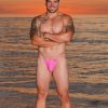 Aussie Flag String Side Super Slim Thong