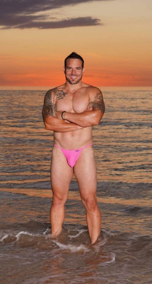 Aussie Flag String Side Super Slim Thong