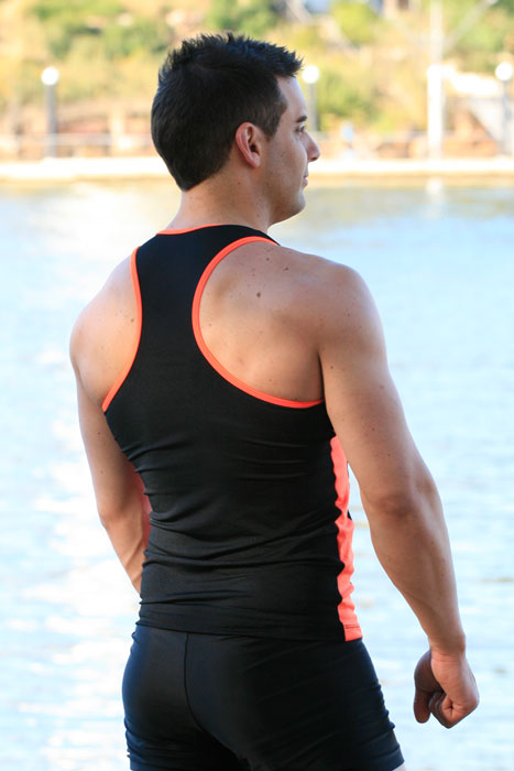 Muscle Top Singlet Two Colour