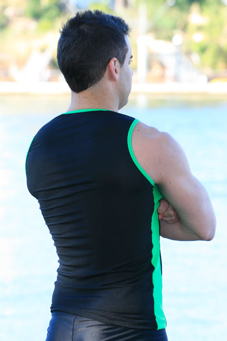 Muscle Singlet Top High Back