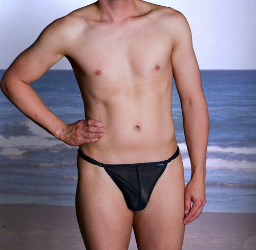 Mesh Fixed Front Hook Adjustable G-String