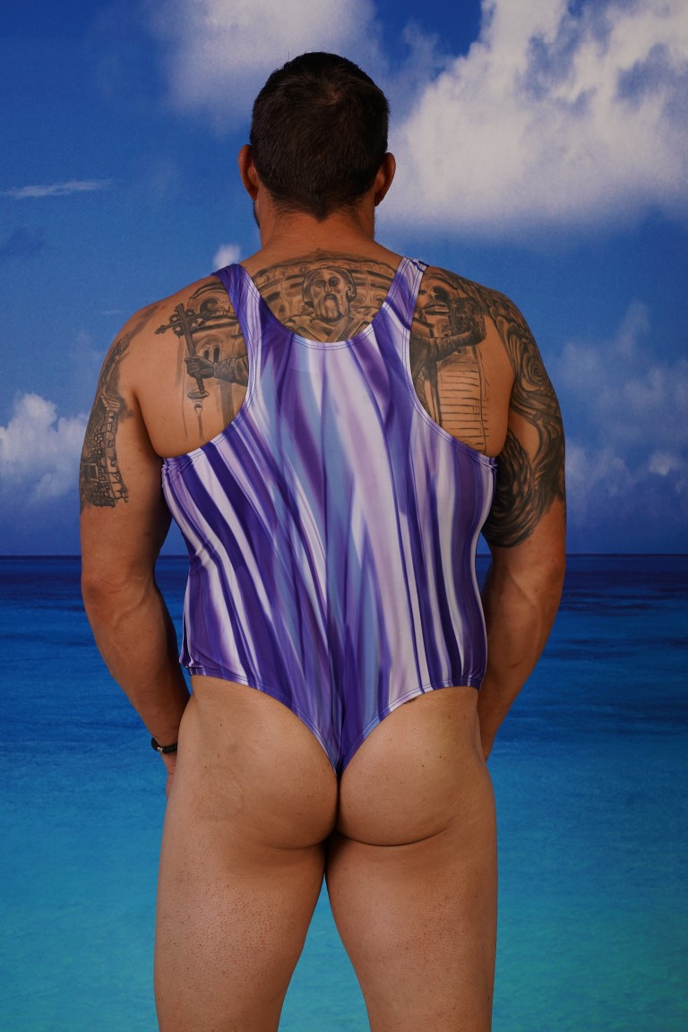 Action back Thong Medium Leg Male Swimsuit