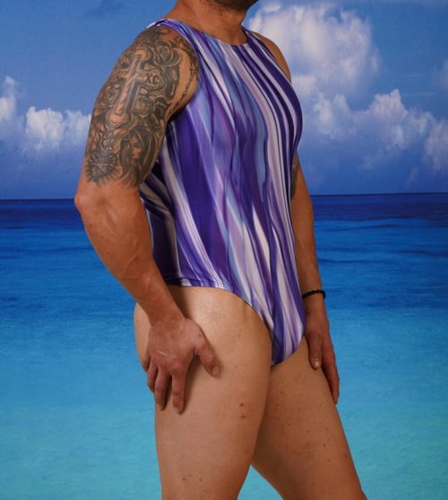 Action back Thong Medium Leg Male Swimsuit