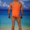 Action back Medium Leg Male Swimsuit