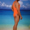 Action back Medium Leg Male Swimsuit