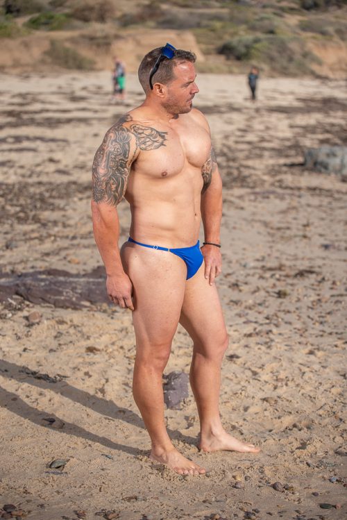 Aussie Flag Fixed Front Adjustable G-String Back