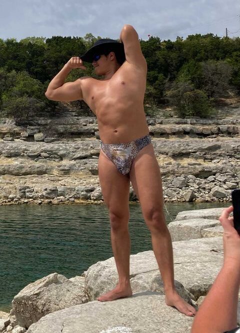 Male Protruding Hipster Thong