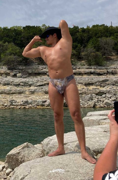 Male Protruding Hipster Thong