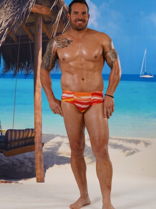 Shaped Front Slim Mini Trunks