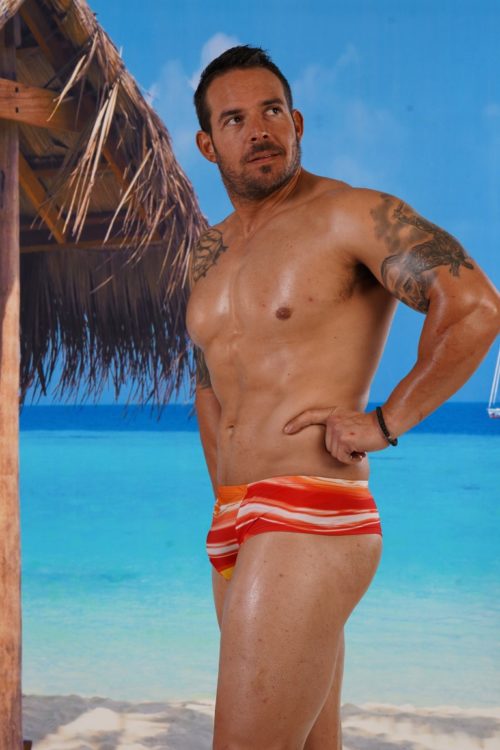 Shaped Front Slim Mini Trunks