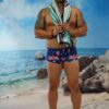 Aussie Flag Shaped Front Mini Trunks-Oz