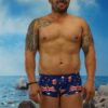 Aussie Flag Shaped Front Mini Trunks-Oz