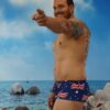 Aussie Flag Shaped Front Mini Trunks-Oz