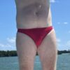 Male Scrunched/ Ruched Bum- Brazilian 3/4 Briefs