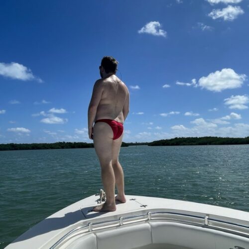 Male Scrunched/ Ruched Bum- Brazilian 3/4 Briefs
