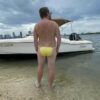 Aussie Flag Sexy Slide-able Front & Back Speedos