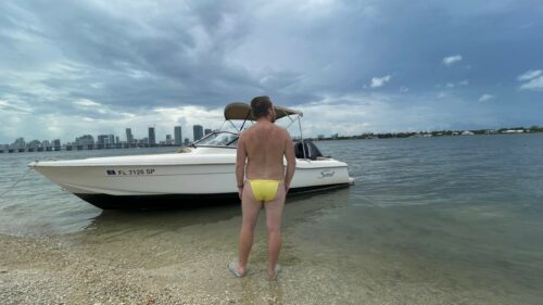 Aussie Flag Sexy Slide-able Front & Back Speedos