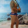 Aussie Flag Shaped Front Slim Mini Trunks