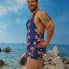 Aussie Flag T back Short Leg Male Swimsuit