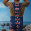 Aussie Flag T back Short Leg Male Swimsuit