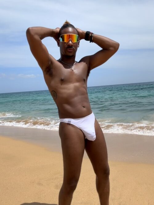 Aussie Flag Male Protruding Front, Rio Butt Briefs