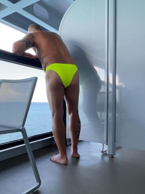 Aussie Flag Male Protruding Front, Rio Butt Briefs